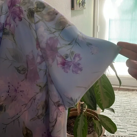 R&M Richards Floral Top and Skirt - Picture 3 of 4